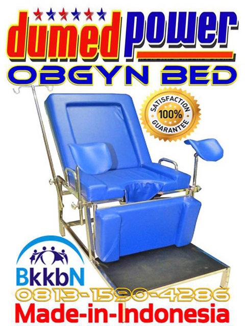Obgyn-Bed-BKKBN-2017-plus-Lampu-Periksa-Halogen 50 Watt-Portable