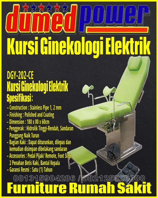 Obgyn Bed Elektrik -Kursi Ginekolog Elektrik - Obgyn Chair Electric DGY-202-CE
