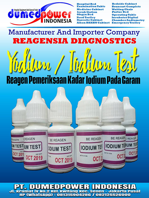 Jual Iodium - Yodium Test Murah - Reagen Pemeriksaan Kadar Iodium Pada Garam